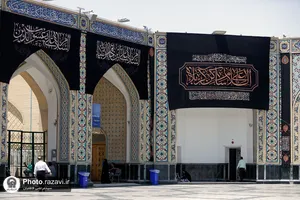 سیاه&zwnj;پوشی حرم مطهر رضوی در آستانه ماه محرم