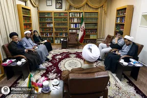 دیدار دبیر علمی پنجمین کنگره جهانی امام رضا(ع) با آیت الله اعرافی