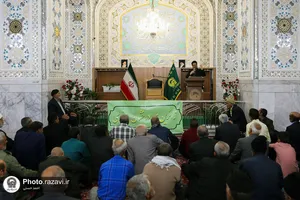 تشرف کاروان رزمندگان دفاع مقدس از خراسان جنوبی به حرم مطهر رضوی