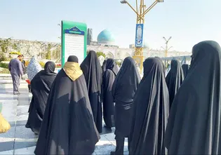 گروهی از بانوان مجمع جهانی اهل‌بیت (ع) در حریم رضوی هم‌نشین زیارت و معرفت شدند