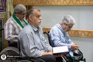 غبارروبی ضریح مطهر رضوی در آستانه دهه &laquo;ولایت و امامت&raquo;