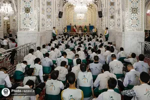 اذن خدمت خادمیاران نوجوان رضوی در حرم مطهر رضوی