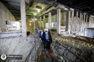 بازدید تولیت آستان قدس رضوی از فعالیت&zwnj;های عمرانی حرم مطهر