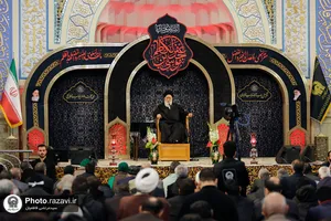 عزاداری روز شهادت حضرت امام کاظم(علیه&zwnj;السلام) در رواق امام خمینی حرم مطهر رضوی