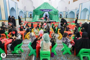 عزاداری کودکان در هیئت کبوترانه حرم مطهر رضوی