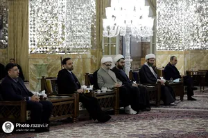 دیدار رئیس تشخیص مصلحت نظام با علما و اساتید حوزه علمیه مشهد مقدس