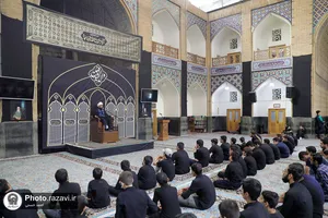 عزاداری نوجوانان در هفتمین روز شهادت امام حسین علیه السلام