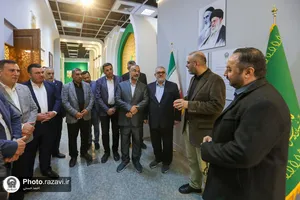 بازدید جمعی از مدیران عتبه حسینی از نمایشگاه رواق خدمت