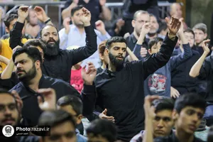 عزاداری نوجوانان در هفتمین روز شهادت امام حسین علیه السلام