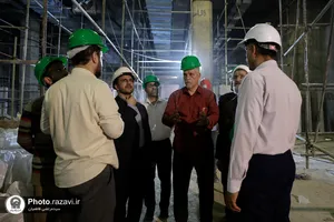 بازدید قائم مقام تولیت حرم کاظمین از پروژه&zwnj;های عمرانی حرم مطهر