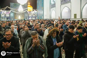 مراسم اعتکاف رجبیه در حرم مطهر رضوی