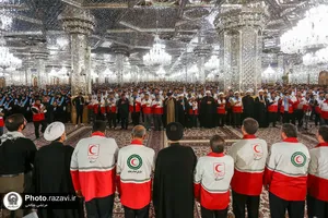 مراسم اذن خدمت ۳هزار داوطلب هلال احمر