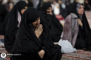 مراسم عزاداری دهه فاطمیه در صحن امام حسن مجتبی علیه السلام