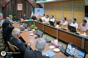 بدرقه کاروان ورزشی پاراآسیایی جمهوری اسلامی ایران در حرم مطهر رضوی