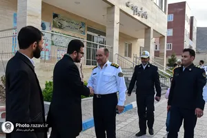 توزیع افطاری حرم مطهر رضوی به کارکنان پلیس راهور مشهد