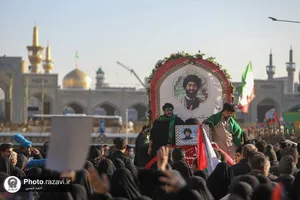 تشییع پیکر شهید حجت الاسلام سیدداوود بی&zwnj;طرف در مشهد