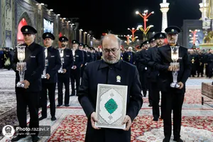 آیین خطبه&zwnj;خوانی شب عاشورای حسینی در حرم مطهر رضوی -2