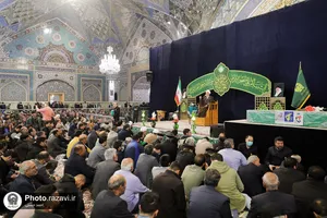 تشییع شهید مدافع امنیت حسن براتی در مشهد مقدس