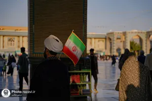 تشرف روحانیون نيروی زمینی سپاه پاسداران انقلاب اسلامی به حرم مطهر رضوی
