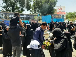برپایی موکب خدمت‌رسانی در مسیر پیاده‌روی جاماندگان اربعین