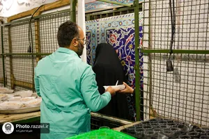 توزیع غذای متبرک به مناسبت شهادت امام صادق(علیه&zwnj;السلام)