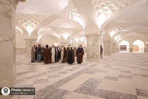 بازدید مدیران حوزه نمایندگی ولی&zwnj;فقیه در وزارت جهاد کشاورزی از بخش&zwnj;های مختلف حرم امام رضا علیه&zwnj;السلام