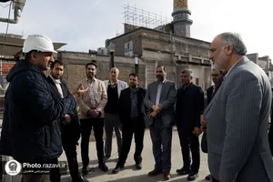 بازدید جمعی از مدیران بنیاد کرامت رضوی از پروژه&zwnj;های عمرانی حرم مطهر