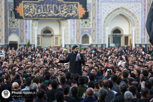 آیین چهارپایه خوانی در سالروز شهادت امیرالمومنین علیه السلام در حرم مطهر رضوی - 1