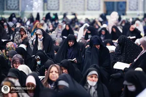 مراسم شب ولادت حضرت زهرا(سلام الله علیها) در حرم مطهر رضوی