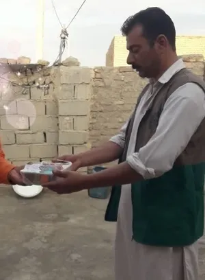 توزیع ۱۲۰۰ بسته گوشت گوسفندی در محلات و روستاهای منطقه سیستان