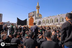 عزاداری عاشورای حسینی در حرم مطهر رضوی