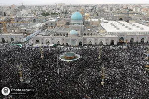 وداع با پیکر رئیس&zwnj;جمهور شهید و همراهان در مشهدالرضا&zwnj;&zwnj;علیه السلام -1