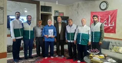 خانه شهید ناو دنا در کمالشهر معطر به عطر رضوی شد