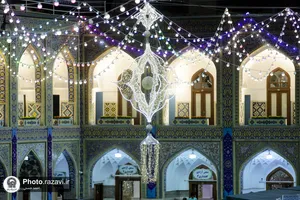 حال و هوای حرم مطهر رضوی در شام میلاد حضرت معصومه سلام الله علیها