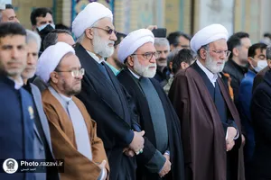 تشییع پیکر حجت الاسلام غلامرضا اسدی در حرم مطهر رضوی
