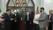 آیین تقدیر از استاد سید مرتضی فاطمی در حرم مطهر رضوی برگزار شد 