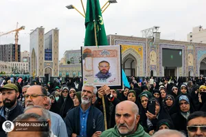 تشرف کاروان پیاده استان البرز به حرم مطهر رضوی