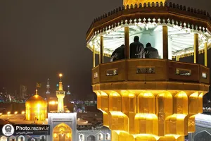 بانگ الله اکبر در حرم مطهر رضوی