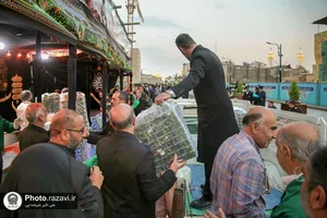 افطاری ماه مبارک رمضان در خیابان آیت الله واعظ طبسی