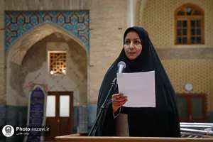 جلسه دفاع از پایان نامه دانشجویان دانشگاه امام رضا علیه&zwnj;السلام در حرم مطهر رضوی
