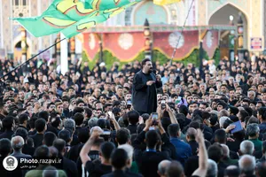 مراسم چهارپایه خوانی در حرم مطهر رضوی