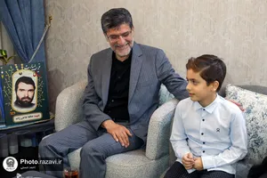 دیدار قائم مقام تولیت آستان قدس رضوی با خانواده شهید حاجی زاده