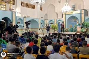 ضبط برنامه تلویزیونی &laquo;بچه مسلمان&raquo; در رواق کودک حرم مطهر رضوی