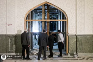 بازدید معاون فرهنگی اجتماعی معاون اول رئیس جمهور از فعالیت&zwnj;های عمرانی حرم مطهر رضوی