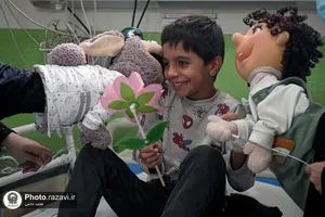 عیادت از بیماران بیمارستان اکبربه مناسبت روز جهانی کودک