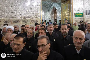 گرامیداشت اولین سالگرد شهادت آیت الله رئیسی در حرم مطهر رضوی