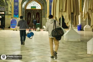 مراسم اعتکاف رجبیه در حرم مطهر رضوی