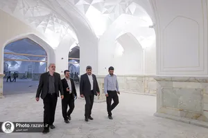 بازدید معاون فرهنگی اجتماعی معاون اول رئیس جمهور از فعالیت&zwnj;های عمرانی حرم مطهر رضوی