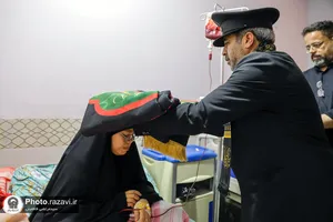 حضور کاروان سفیران امام رئوف علیه&zwnj;السلام در بیمارستان حضرت بتول شهر کوت