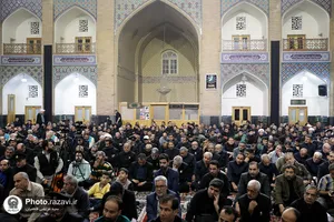 عزاداری روز شهادت امام صادق علیه&zwnj;السلام در حرم مطهر رضوی